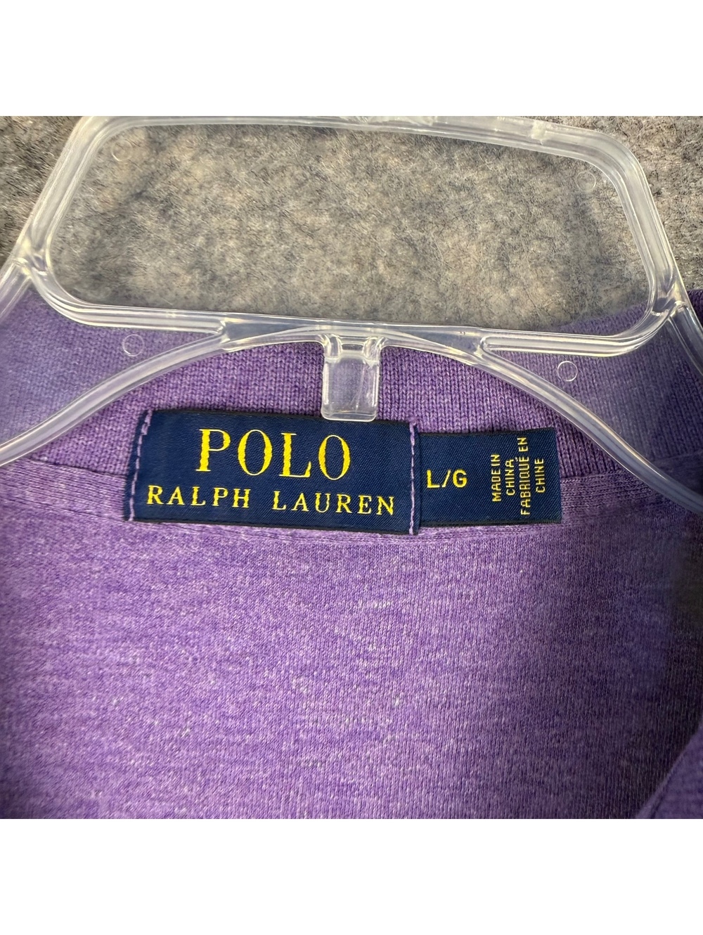 Polo Ralph Lauren Polo Shirt Purple Red Men Size Large Preppy Golf 830 - Picture 7 of 7